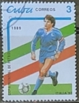 Stamps Cuba -  FIFA World Cup 1990 - Italy