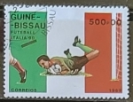 Stamps Guinea Bissau -  World Cup Soccer - Italy 90