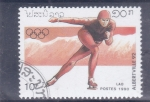 Stamps Laos -  OLIMPIADA ALBERTVILLE'92