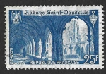 Stamps France -  623 - Claustro de la Abadía de Saint-Wandrille