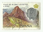 Stamps Spain -  Viaje de SSMM a Perú