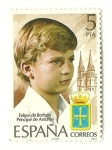 Stamps Spain -  Felipe de Borbón , Príncipe de Asturias