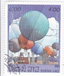 Stamps Laos -  GLOBOS AEREOSTÁTICOS