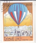 Stamps Laos -  GLOBO AEREOSTï¿½TICO