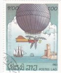 Stamps Laos -  GLOBO AEREOSTÁTICO