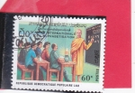 Stamps Laos -  Año internacional de la alfabetización 