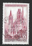 Sellos de Europa - Francia -  854 - Catedral de Ruán