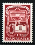 Sellos de Europa - Dinamarca -  Centenario telefono Dinamarca