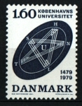 Sellos de Europa - Dinamarca -  V cent. universidad Copenague