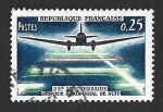 Sellos de Europa - Francia -  1089 - XXV Aniversario del Servicio de Correo Aéreo Nocturno