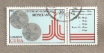 Stamps Cuba -  Juegos olimpicos Moscú 1980 Medallas de Plata