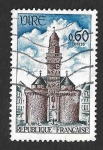 Stamps France -  1186 - Campanario de la Torre del Reloj