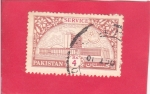 Stamps Pakistan -  edificio-service