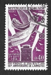 Stamps France -  1221 - L Aniversario del Armisticio