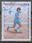 Sellos de Asia - Laos -  FIFA World Cup Football Championship 1990, Italy