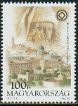 Stamps : Europe : Hungary :  Budapest,orillas del Danubio y castillo de Buda
