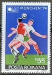 Sellos de Europa - Rumania -  Football World Cup, Munchen 1974
