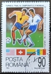Sellos del Mundo : Europa : Rumania : Football World Cup, USA 1994