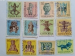 Stamps : America : Costa_Rica :  Arte Antiguo - Arqueología- Sello año 1964