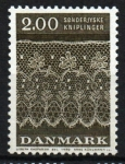 Sellos de Europa - Dinamarca -  serie- Bordados s. XVIII