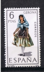 Stamps Spain -  Trajes típicos  Gerona