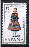 Stamps Spain -  Trajes típicos  Guadalajara