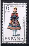 Sellos de Europa - Espaa -  Trajes típicos  Guadalajara