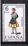 Stamps Spain -  Trajes típicos  Huelva