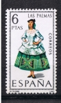 Stamps Spain -  Trajes típicos  Las Palmas