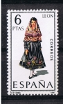 Stamps Spain -  Trajes típicos  Leon