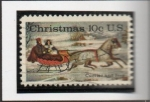 Stamps United States -  Trineo d' Caballos