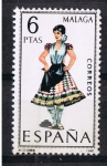 Stamps Spain -  Trajes típicos  Málaga