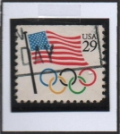 Stamps United States -  Banderas