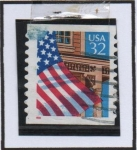 Sellos de America - Estados Unidos -  Banderas
