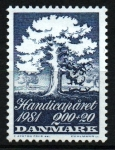 Stamps : Europe : Denmark :  Año intern. discapacitados