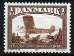 Stamps Denmark -  serie- Vuelos a traves del tiempo