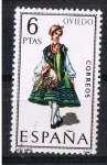 Sellos de Europa - Espaa -  Trajes típicos  Oviedo