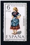 Stamps Spain -  Trajes típicos  Pontevedra