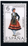 Sellos de Europa - Espaa -  Trajes típicos  Santander