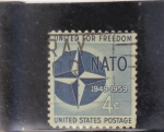 Stamps United States -  10 aniv. logo NATO 