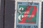 Sellos de Europa - Italia -  50 aniversario CUENTA CORRIENTE POSTAL
