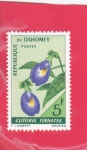 Stamps Benin -  FLORES-clitoria ternatea 