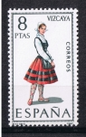 Sellos del Mundo : Europa : Espaa : Trajes típicos  Vizcaya