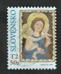 Stamps : Europe : Slovakia :  837 - La Virgen