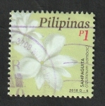 Stamps Philippines -  4202 - Jazmin de Arabia, jasminum sambac
