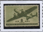 Stamps United States -  Avión Twin-Motored