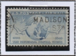 Stamps United States -  Globo y Palomas mensajeras
