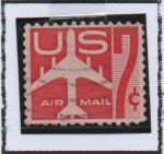 Stamps United States -  Avión  d' pasajeros