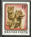 Stamps Hungary -  Canis Lupus