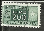 Stamps Italy -  Sulla Ricevuta